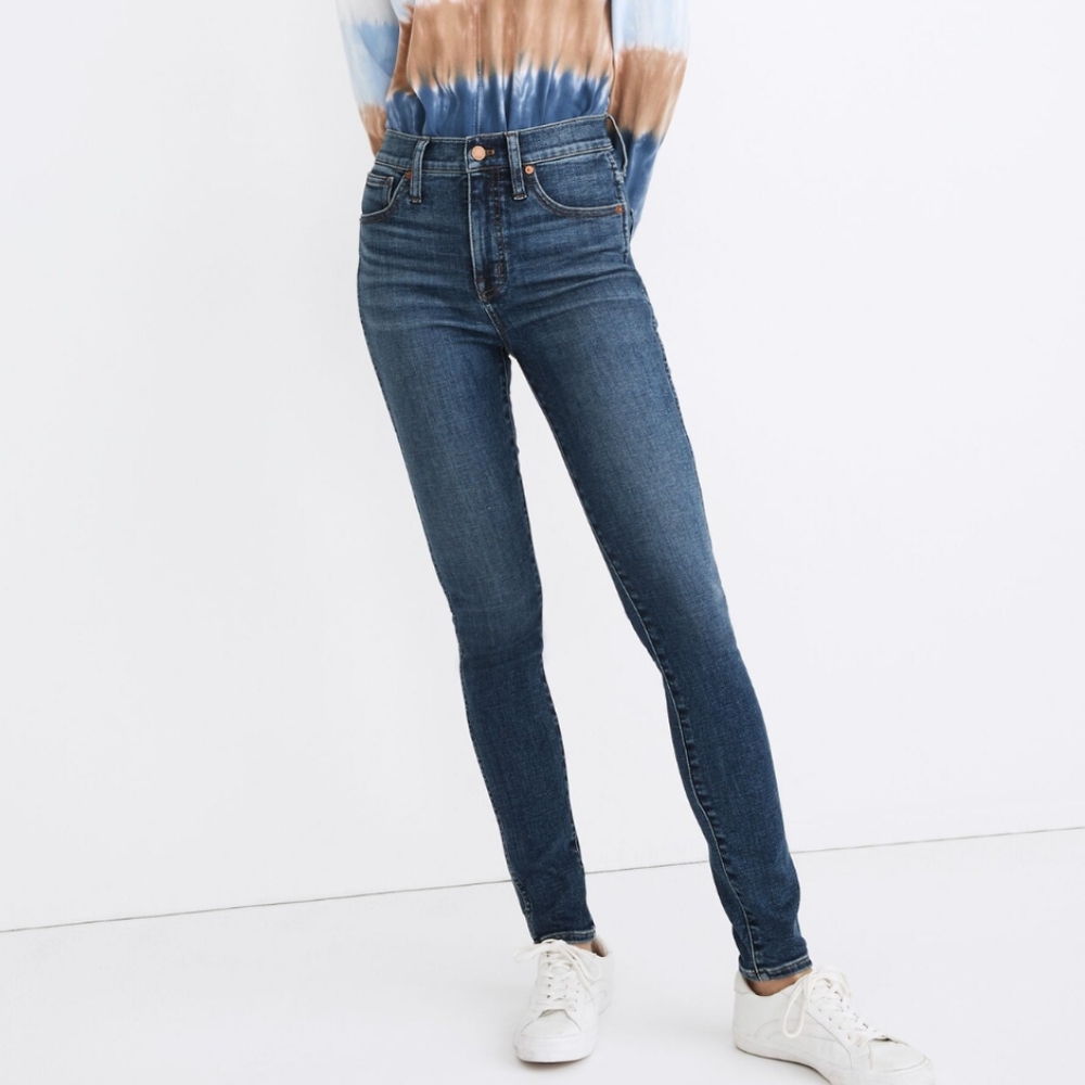 Madewell 10" High-Rise Skinny Jeans in Cordell Wash: Heatrich Denim Edition 28